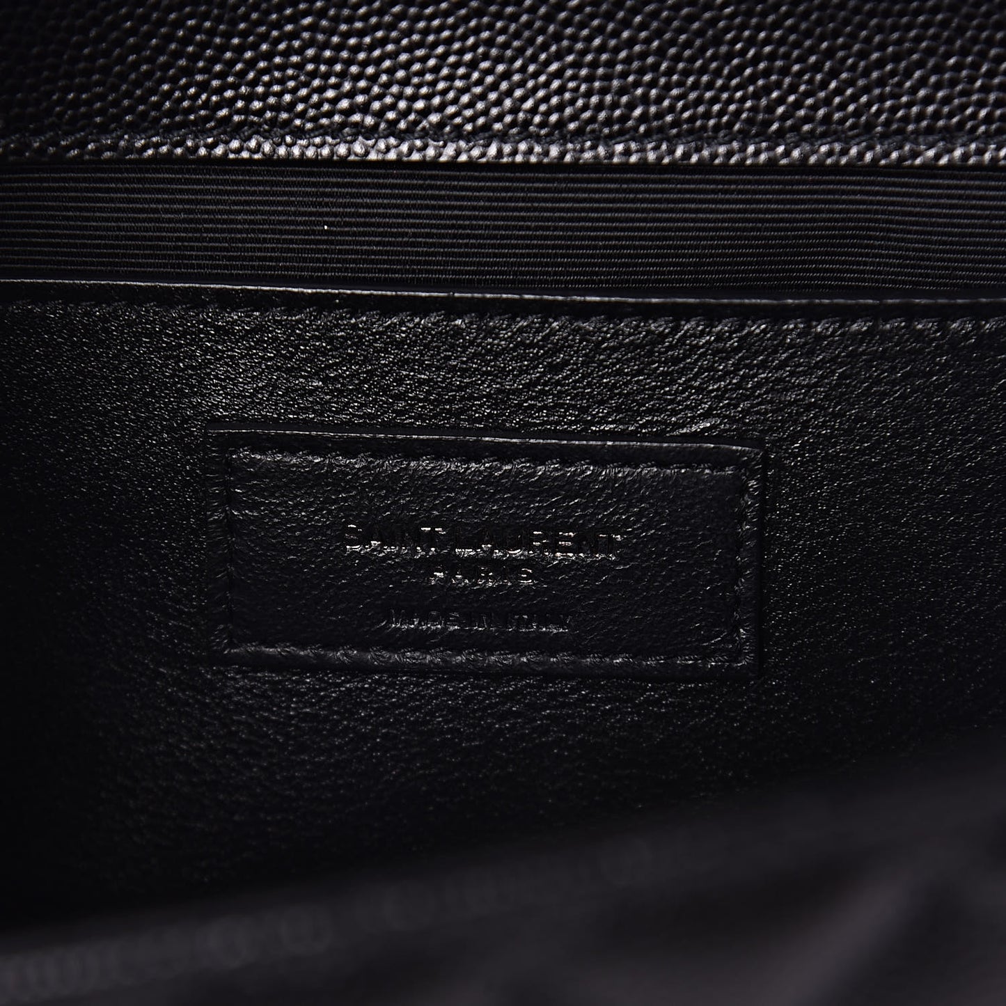 Grain De Poudre Textured Mixed Matelasse Triquilt Medium Monogram Satchel Black