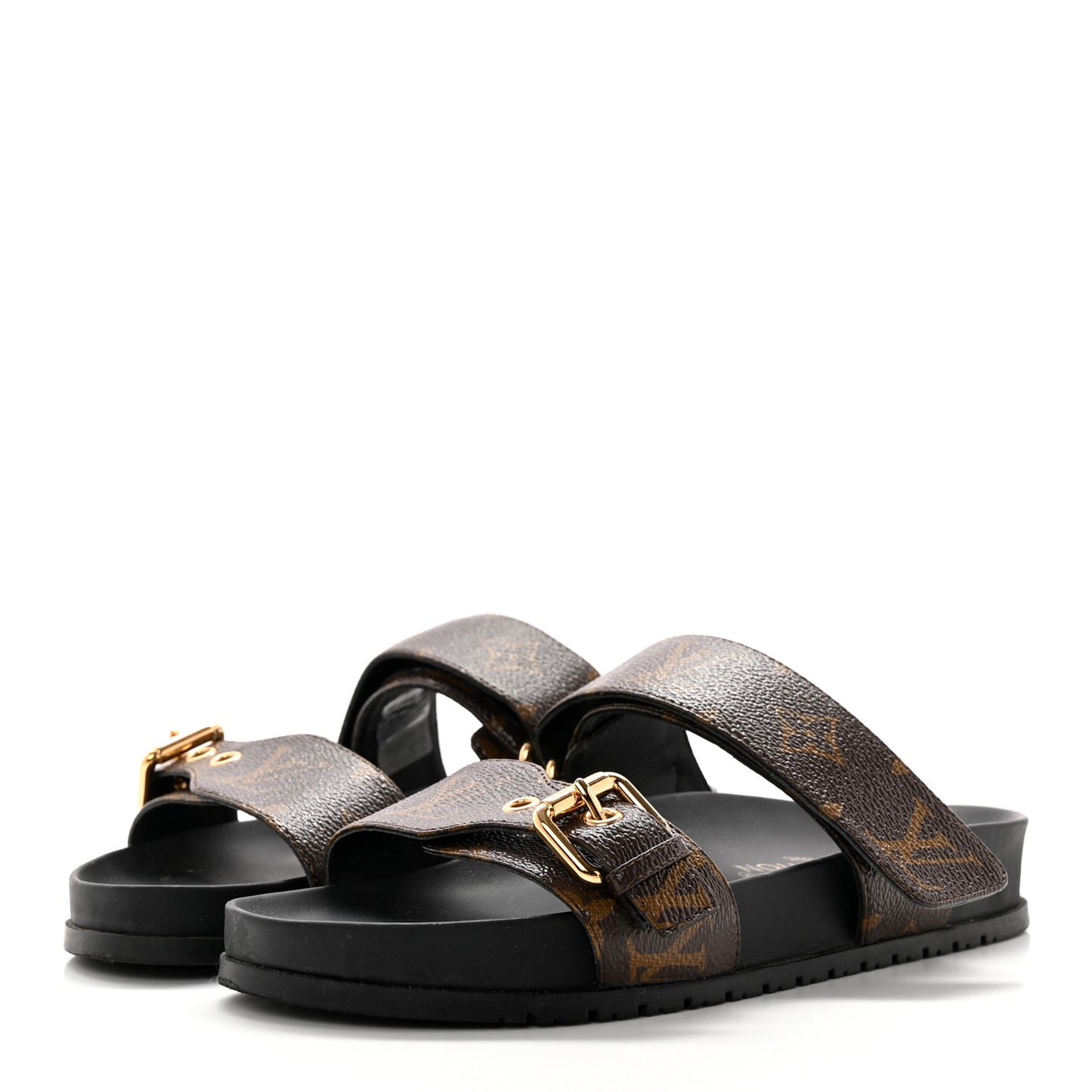 Bom Dia Flat Mule Sandals 36 Black