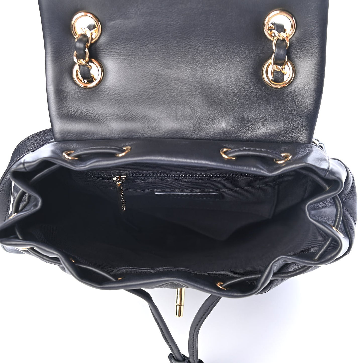 Calfskin Quilted Small Urban Spirit Backpack Black