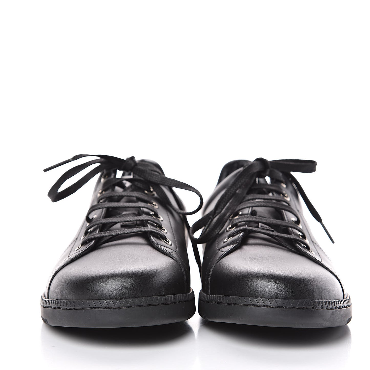 Calfskin Womens Interlocking G Sneakers 40 Black