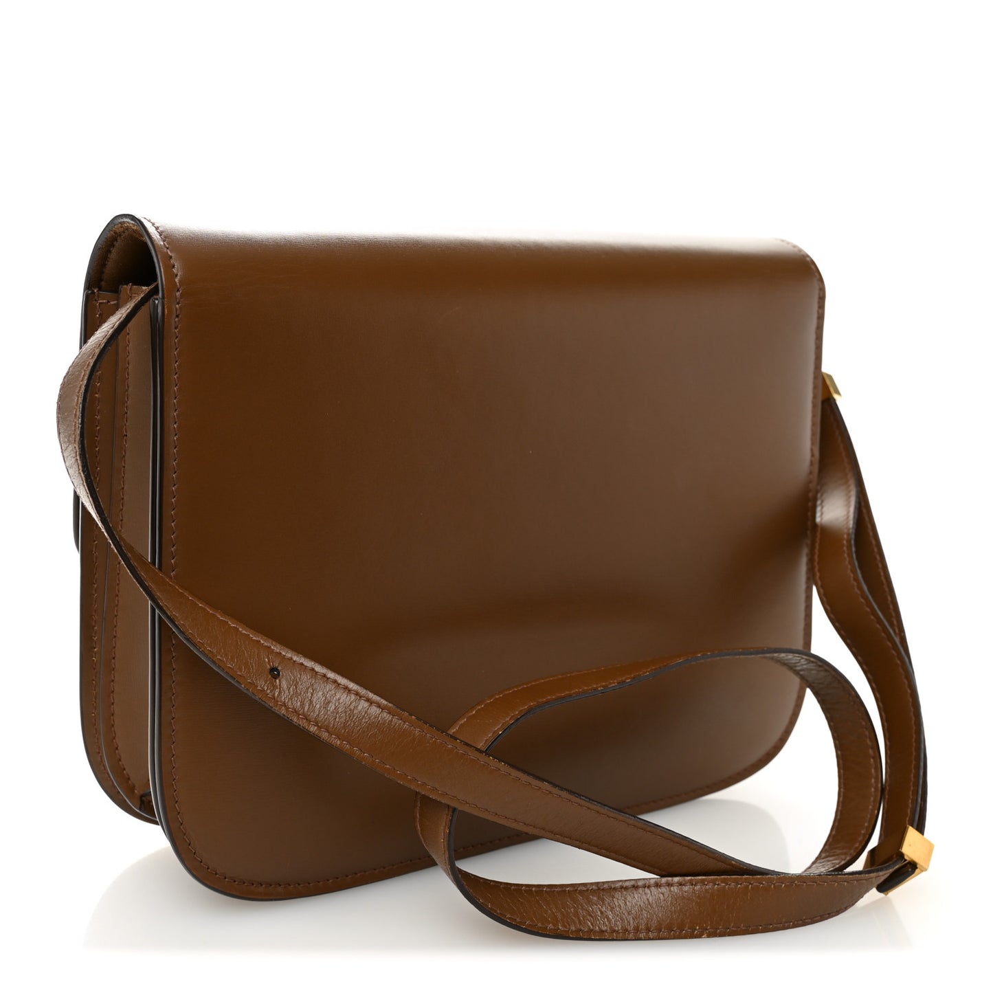 Box Calfskin Medium Classic Box Flap Bag Camel