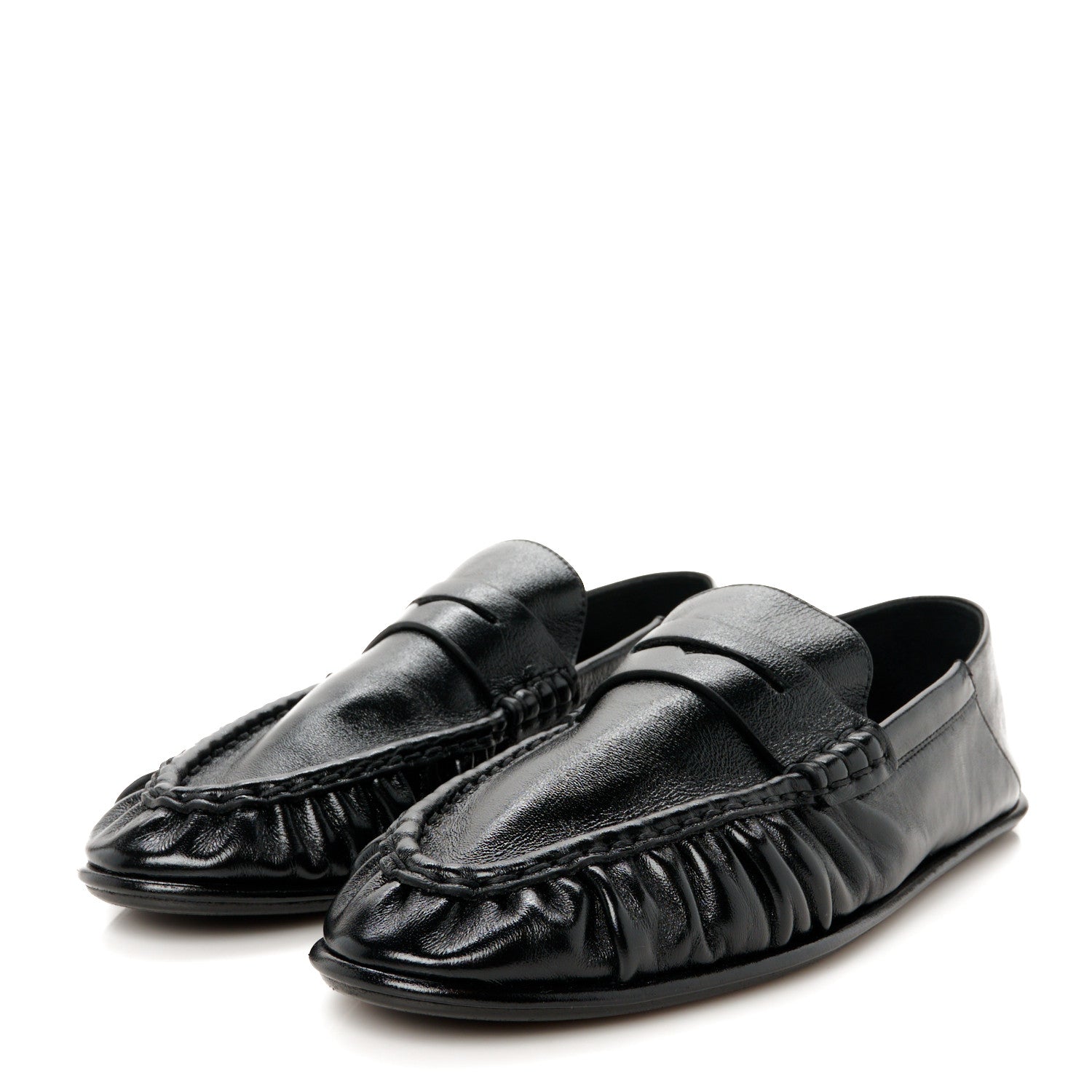 Saint Laurent Calfskin Le Loafer Foldable Mens Penny Slippers 43 Black 4 of 10
