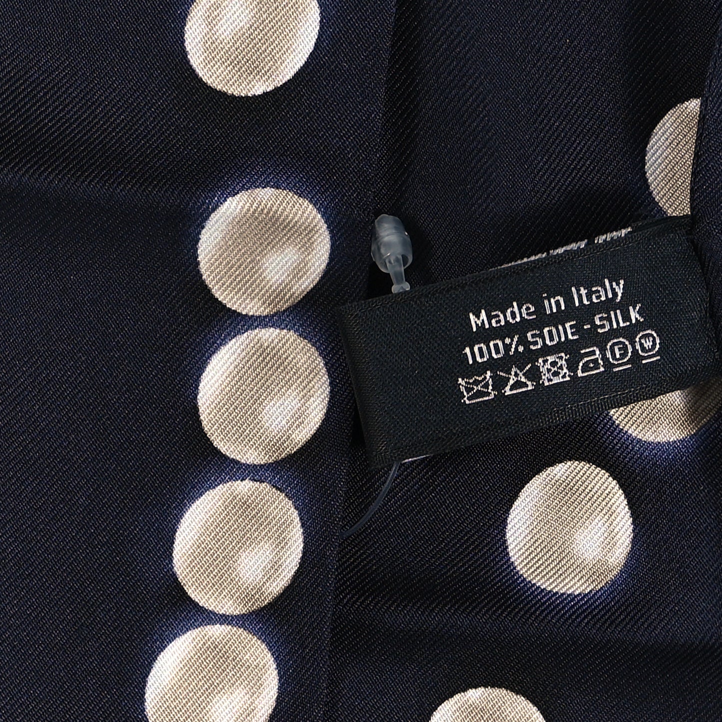 Silk Pearl CC Slim Bandeau Scarf Dark Navy