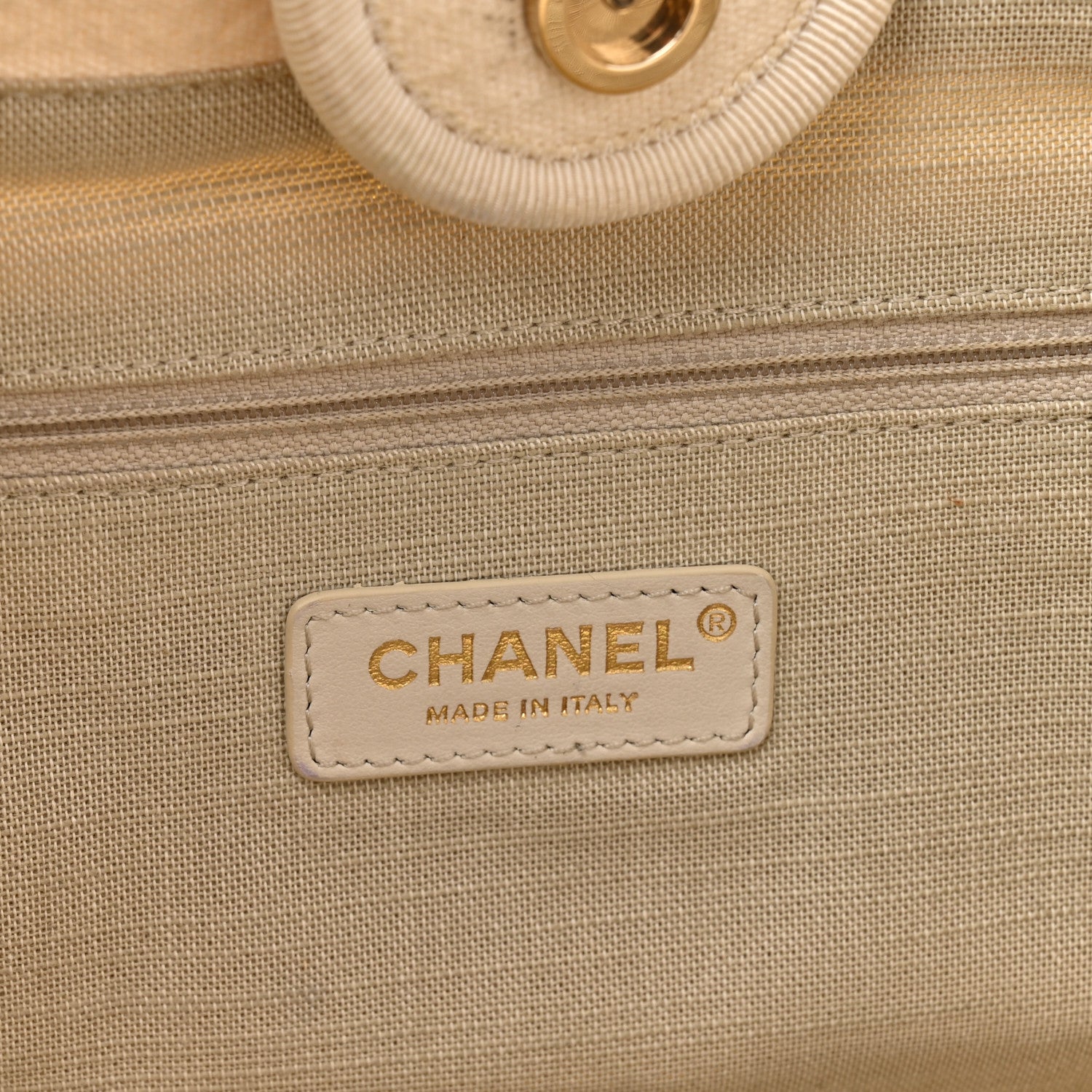 Chanel Mixed Fibers Small Deauville Tote White 7 of 19