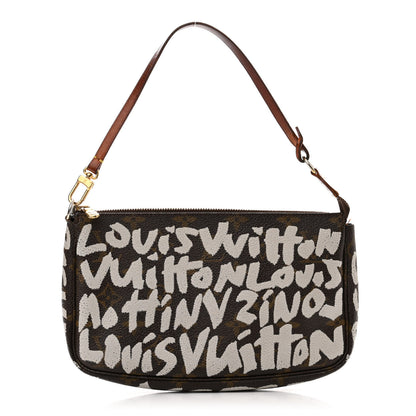 Louis Vuitton Monogram Graffiti Pochette Accessories Silver 1 of 13