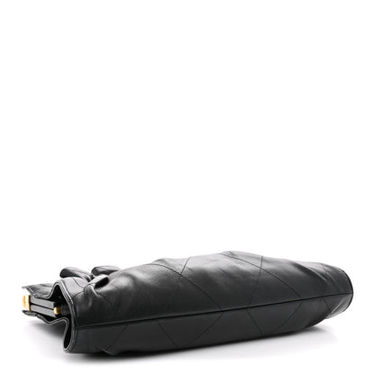 Chanel Lambskin Quilted Ruffled Romance Clutch Black 4 of 7