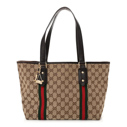Gucci Monogram Medium Jolicoeur Tote Dark Brown 1 of 12