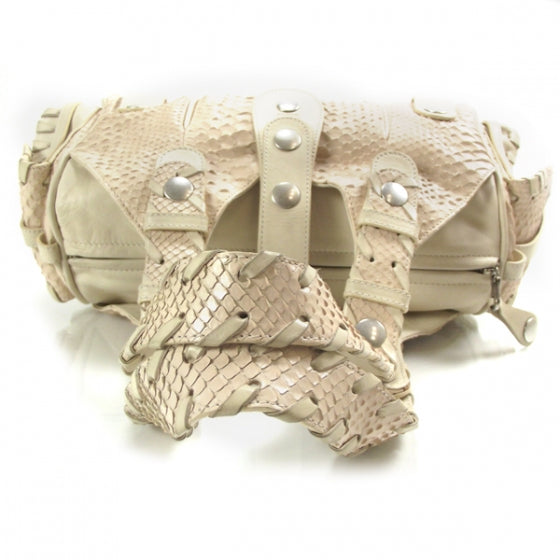 Chloe Python Silverado Shoulder Bag Sable 5 of 13