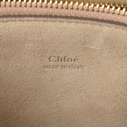 Chloe Calfskin Suede Medium Faye Shoulder Bag Carbon Brown 6 of 8