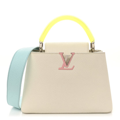 Louis Vuitton Taurillon Plexiglass Mini Capucines White Green Blue Pink 1 of 10