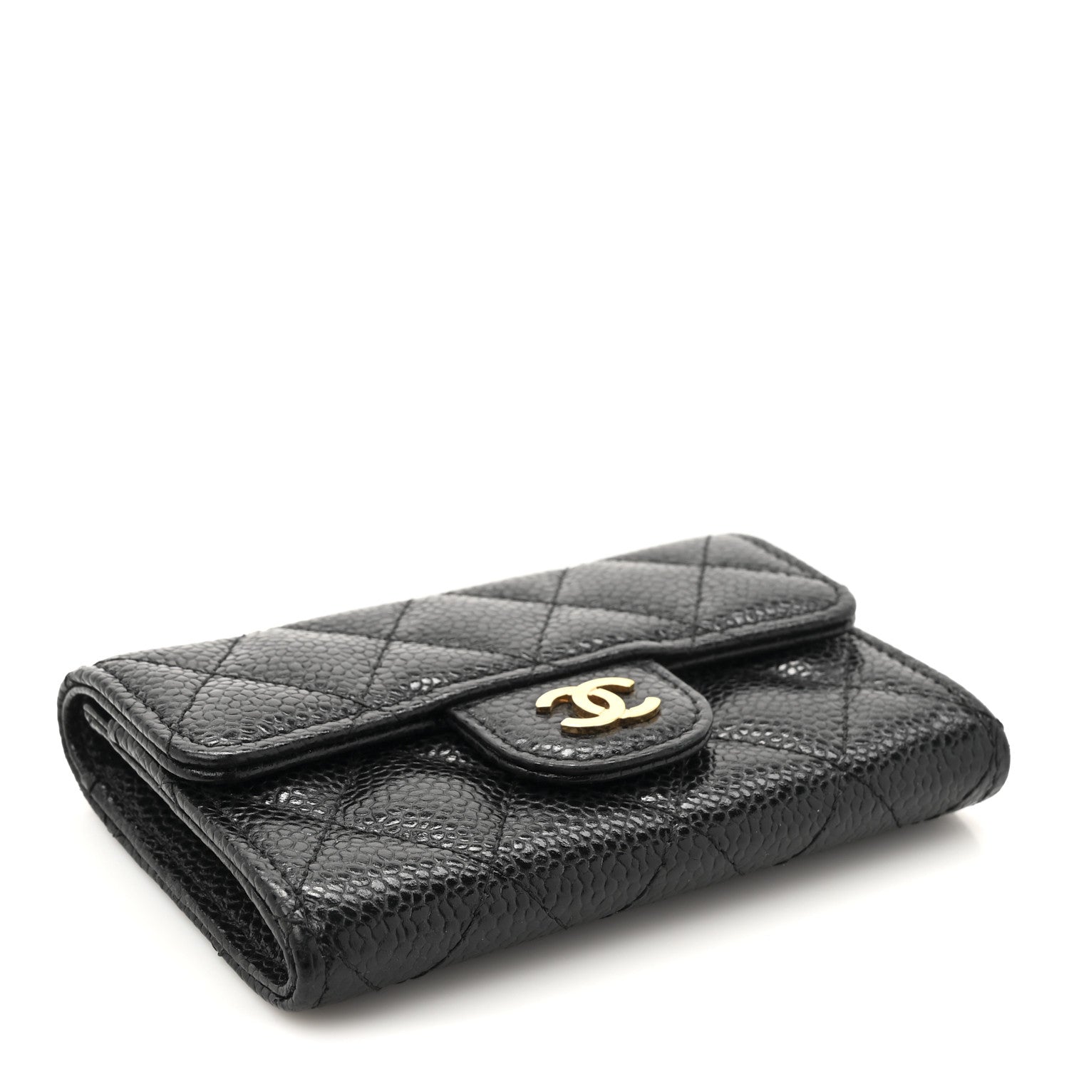 Chanel Caviar Quilted Flap Card Holder Black 4 of 9