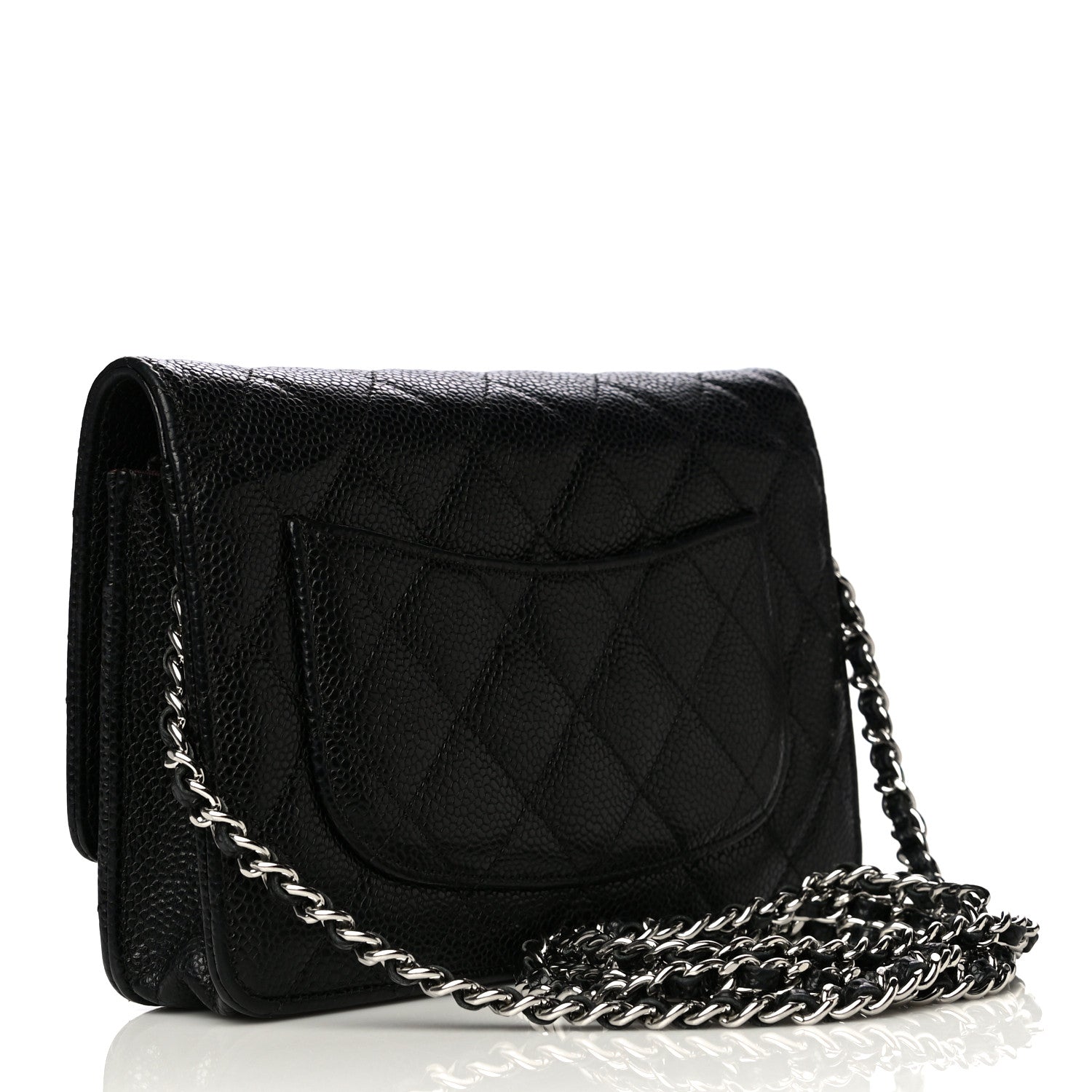 Chanel Caviar Quilted Wallet On Chain WOC Black 4 of 29