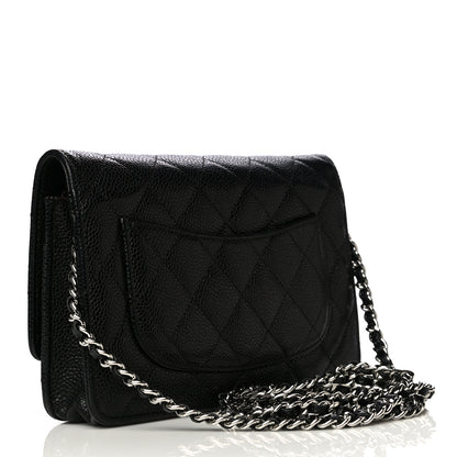Chanel Caviar Quilted Wallet On Chain WOC Black 4 of 29