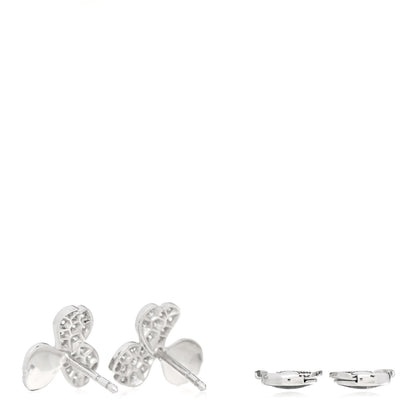Tiffany Platinum Diamond Paper Flowers Earrings 3 of 4