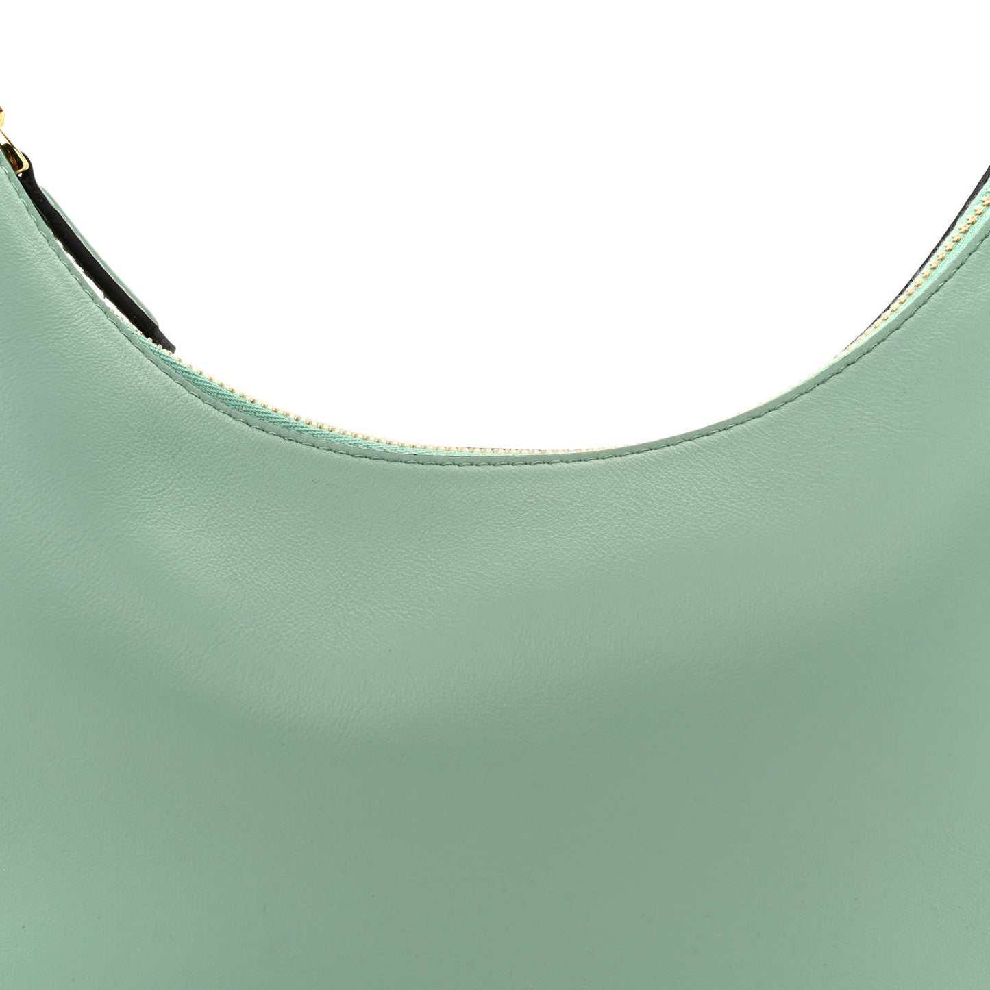 Vitello Grace Matte Small Fendigraphy Hobo Bag Menta