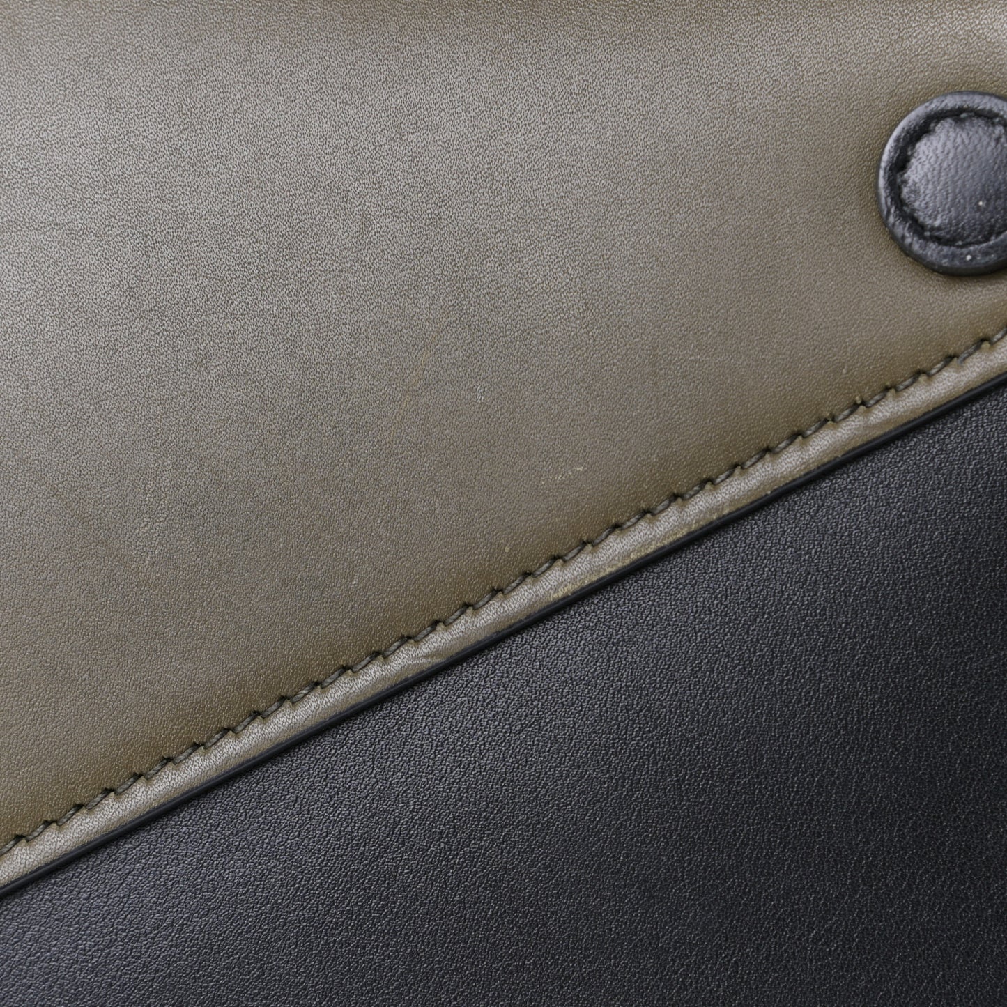 City Calfskin Convertible Top Handle Tote Militare Green Black