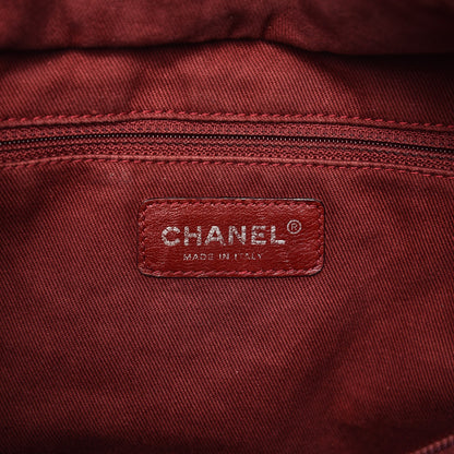 Chanel Aged Calfskin Quilted Large Cotton Club Tote Black 6 of 12