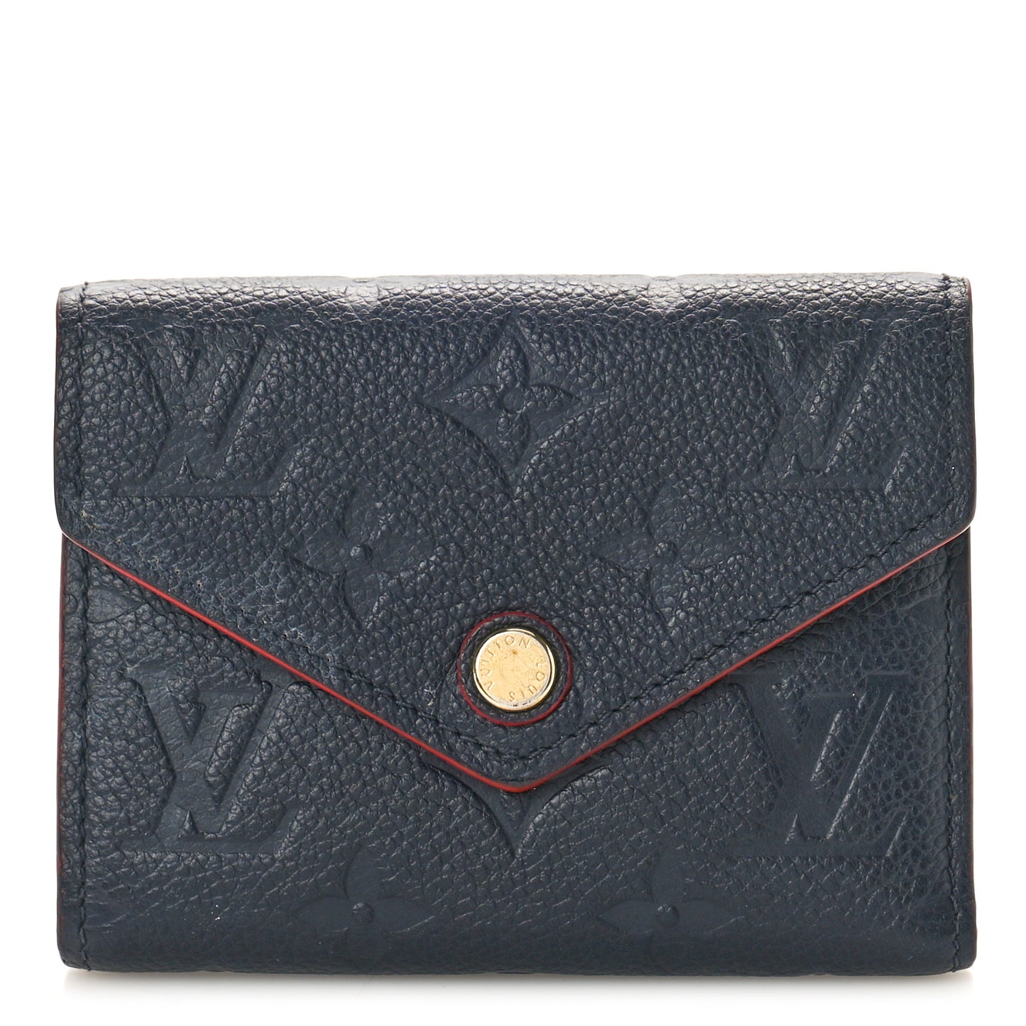 Empreinte Victorine Wallet Marine Rouge