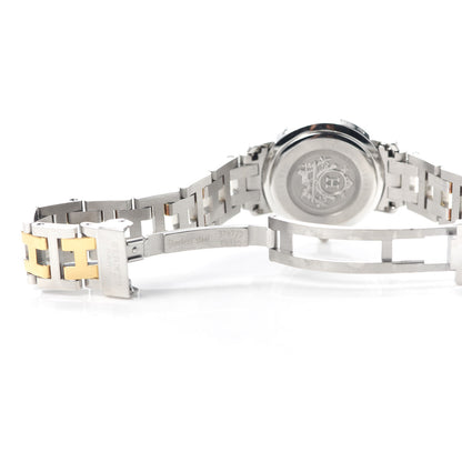 Hermes Stainless Steel Mother of Pearl 24mm Clipper Quartz Watch Gold 4 of 5
