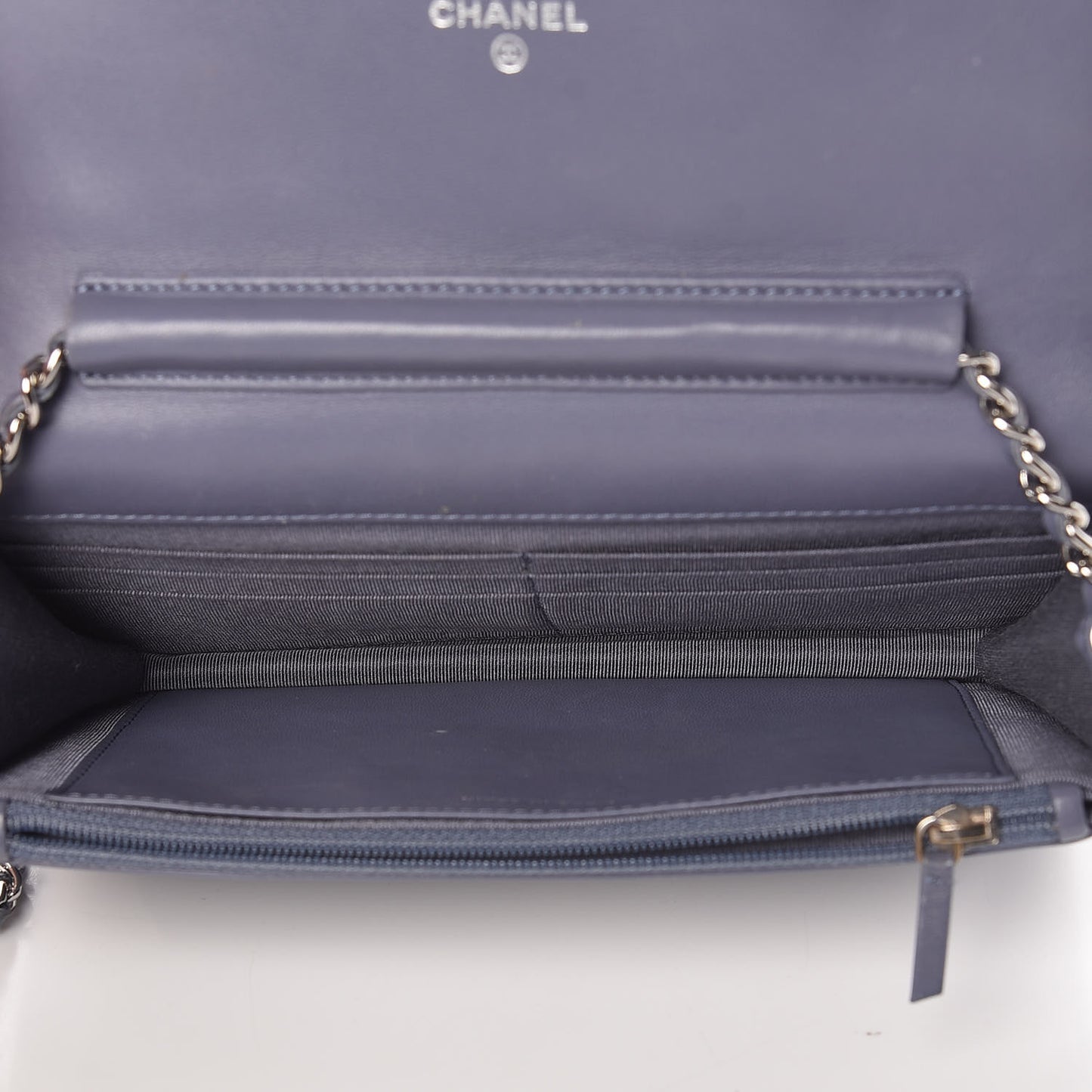 Lambskin Quilted Wallet On Chain WOC Lavender