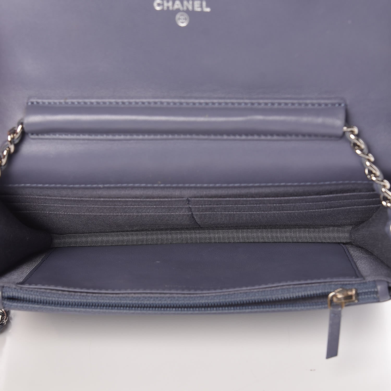 Chanel Lambskin Quilted Wallet On Chain WOC Lavender 5 of 13