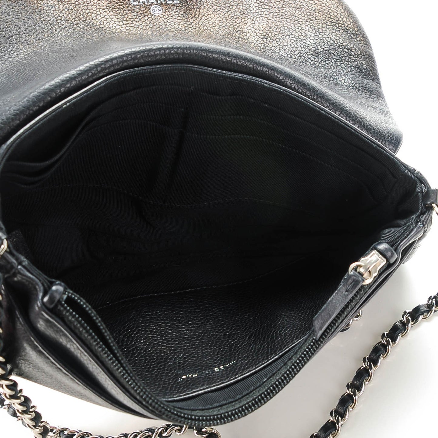 Caviar Half Moon Wallet On Chain WOC Black