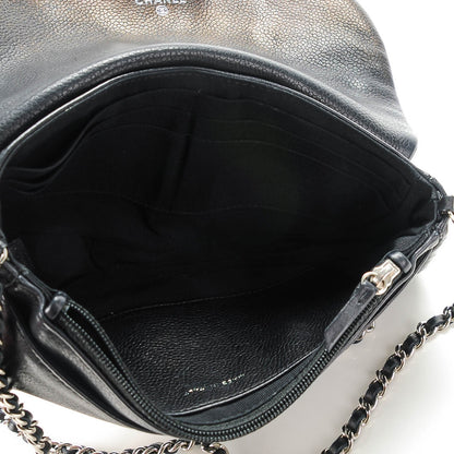 Chanel Caviar Half Moon Wallet On Chain WOC Black 5 of 8