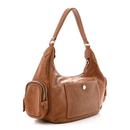 Miu Miu Nappa Pocket Top Handle Bag Caramel 3 of 9