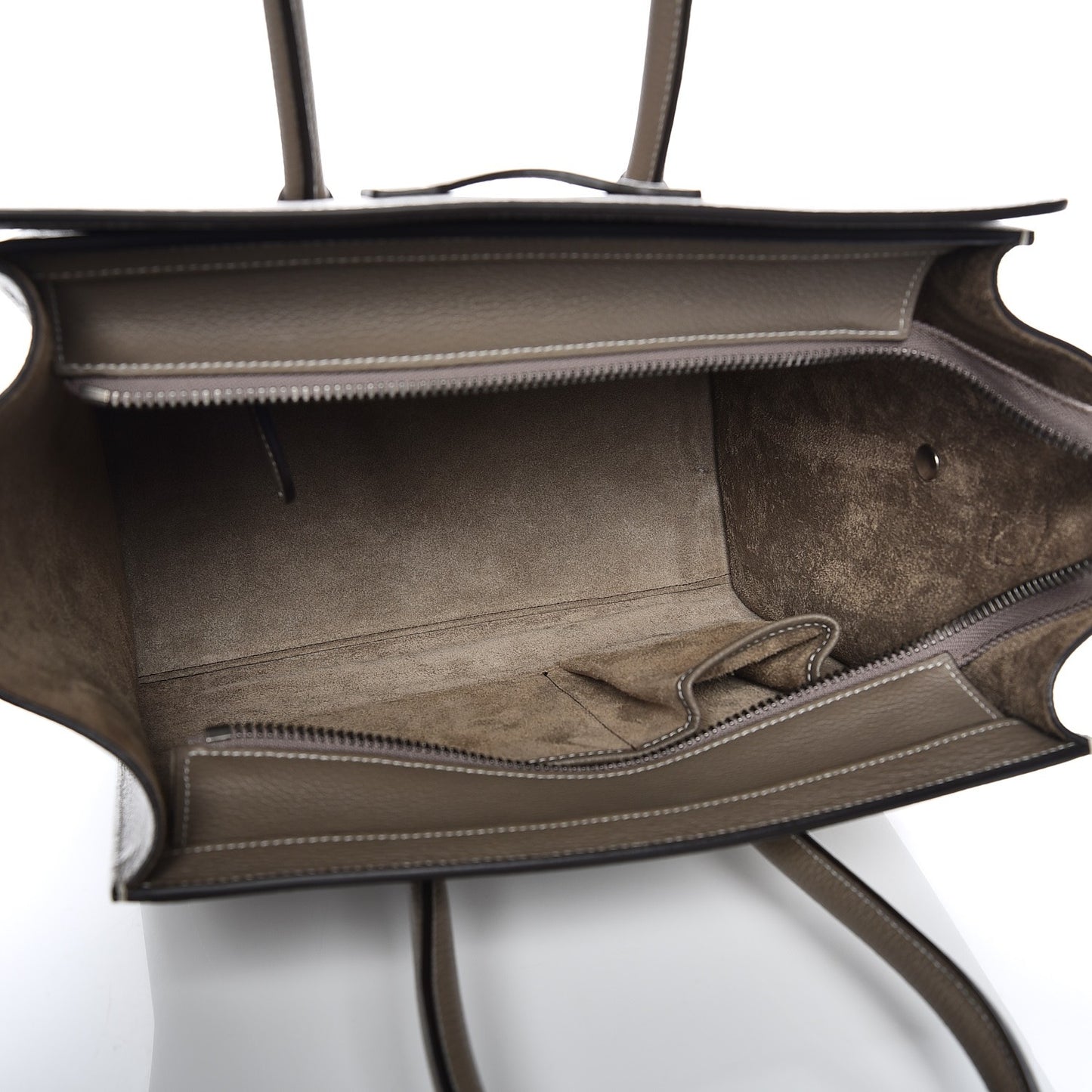 Drummed Calfskin Micro Luggage Souris