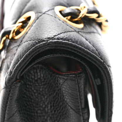 Chanel Caviar Quilted Medium Double Flap Black 12 of 13