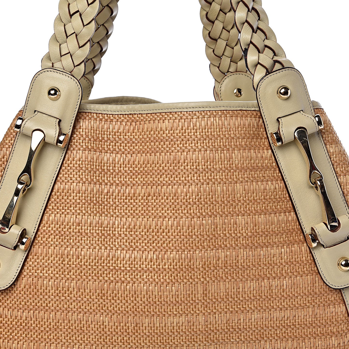 Straw Medium Pelham Shoulder Bag Off White