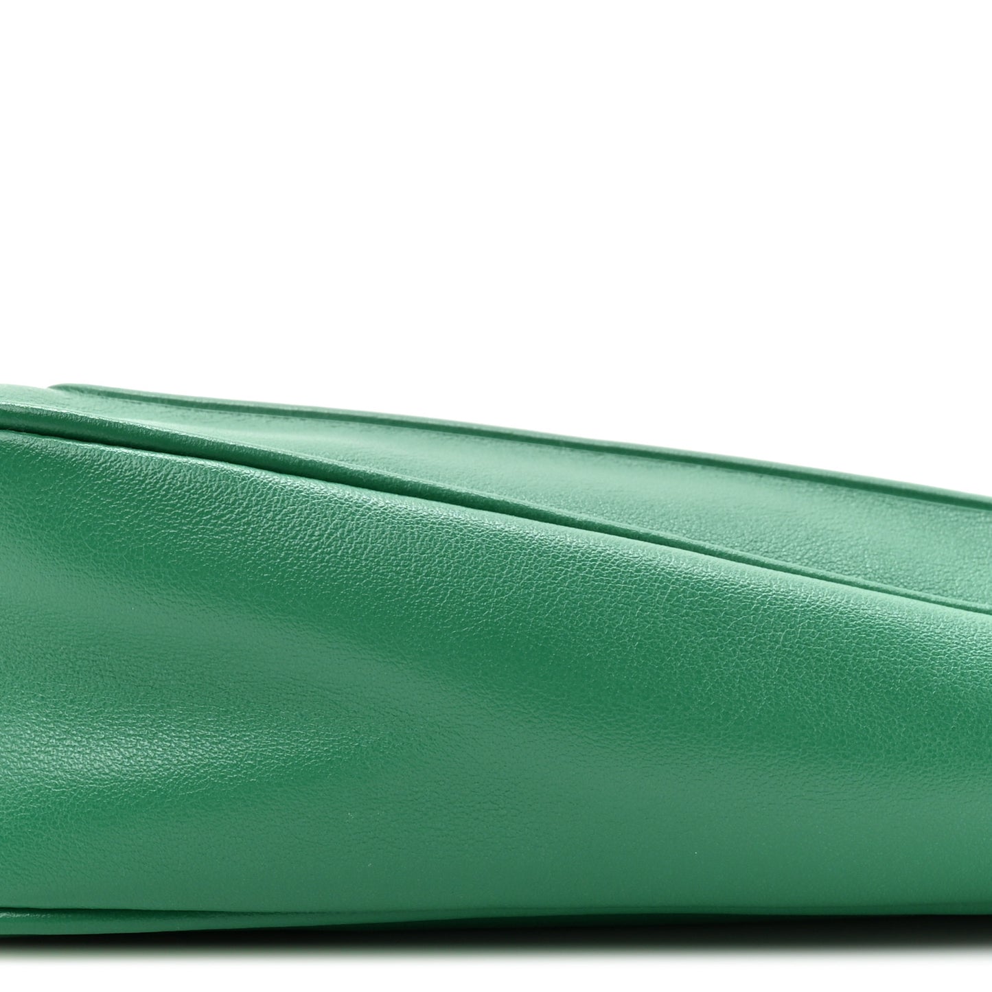 Grace Lux Triangle Logo Embossed Triangle Wristlet Pouch Mango