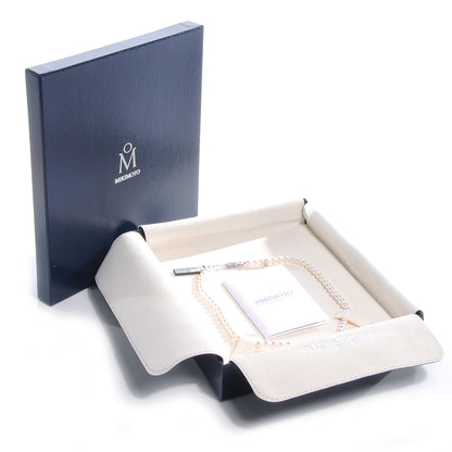 Mikimoto 18k White Gold Diamond Pearl Strand Choker 16 5 of 8