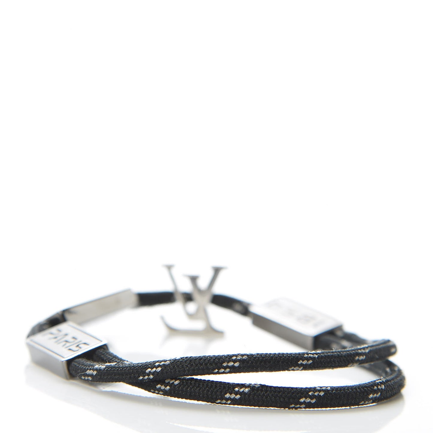 Nylon LV Satellite Bracelet M Black