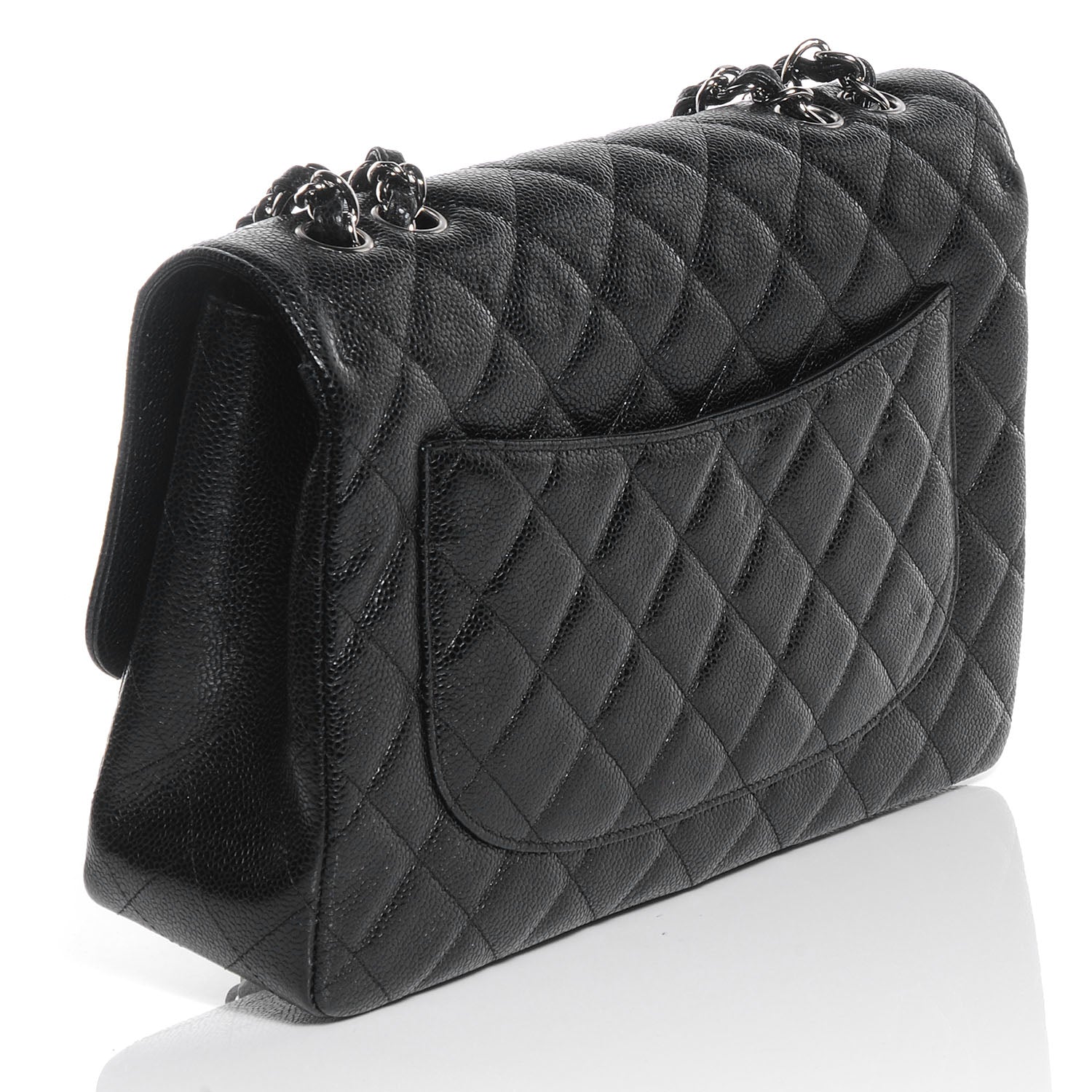 Chanel Caviar Jumbo Single Flap Black 3 of 8