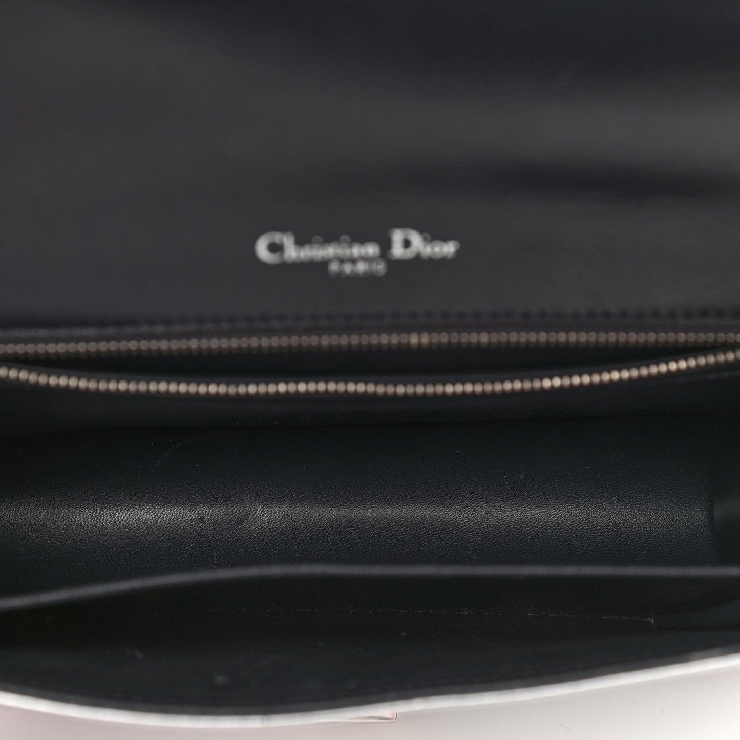 Metallic Patent Micro-Cannage Medium Diorama Flap Bag Silver
