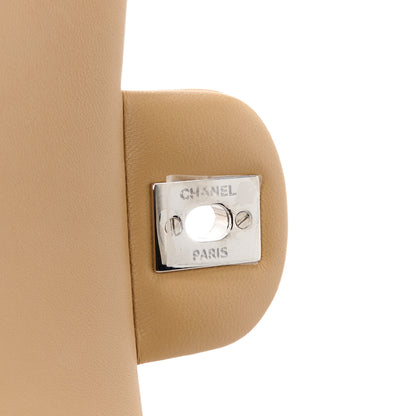 Chanel Lambskin Quilted Mini Rectangular Flap Beige 8 of 14