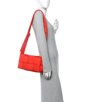 Bottega Veneta Nylon Intrecciato Padded Tech Cassette Bag Red 2 of 11