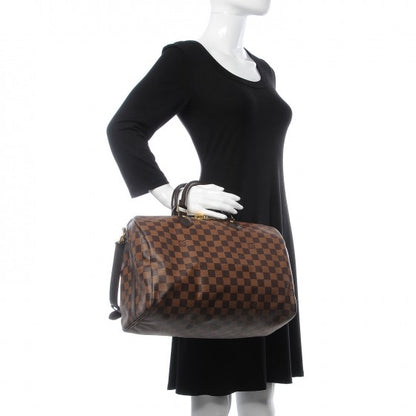 Louis Vuitton Damier Ebene Speedy Bandouliere 35 3 of 9