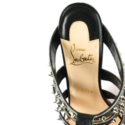 Christian Louboutin Kid Tchicaboum 85 Pumps 36.5 Black Silver 7 of 8