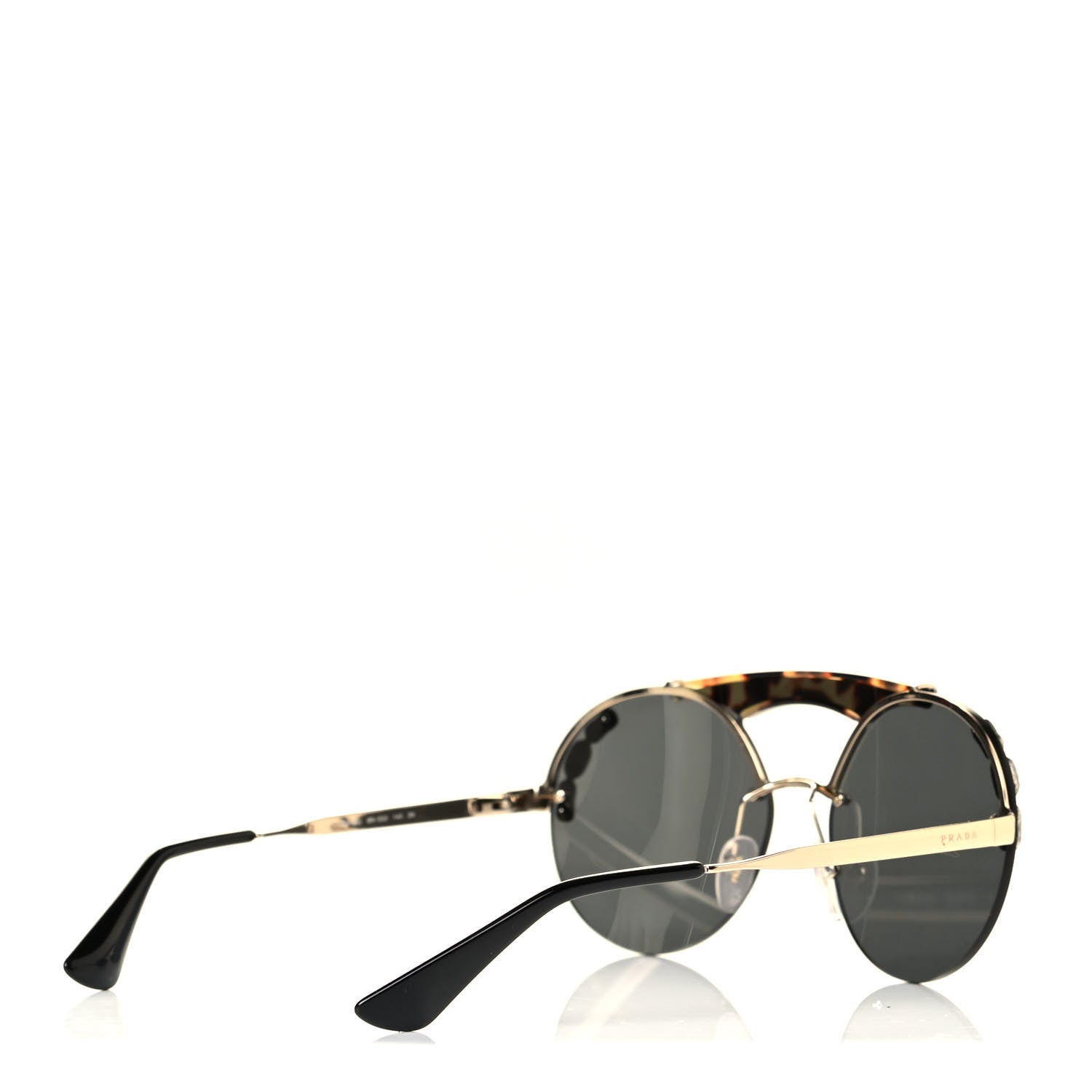Prada Crystal Ornate Sunglasses SPR52U Havana 4 of 5
