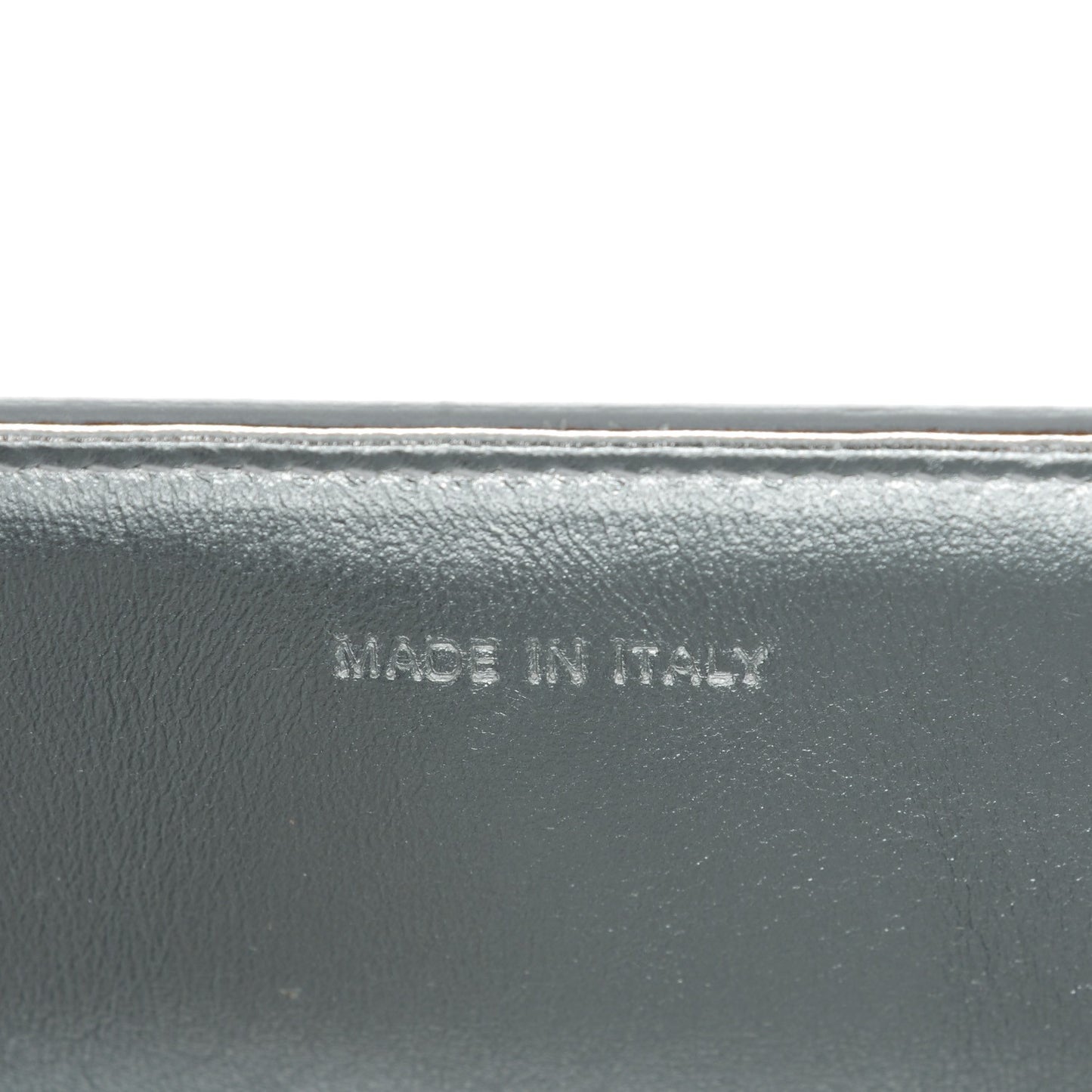 Grained Leather Medium Diorever Flap Silver
