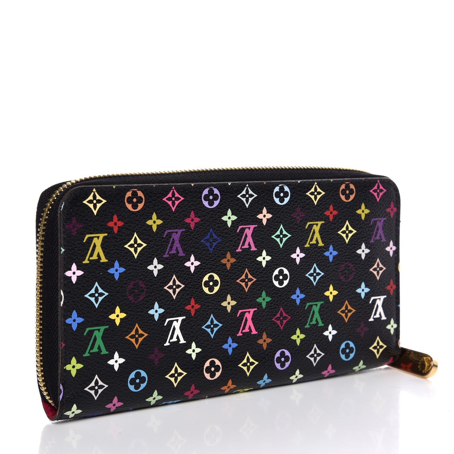 Louis Vuitton Monogram Multicolor Zippy Wallet Black Grenade 3 of 7