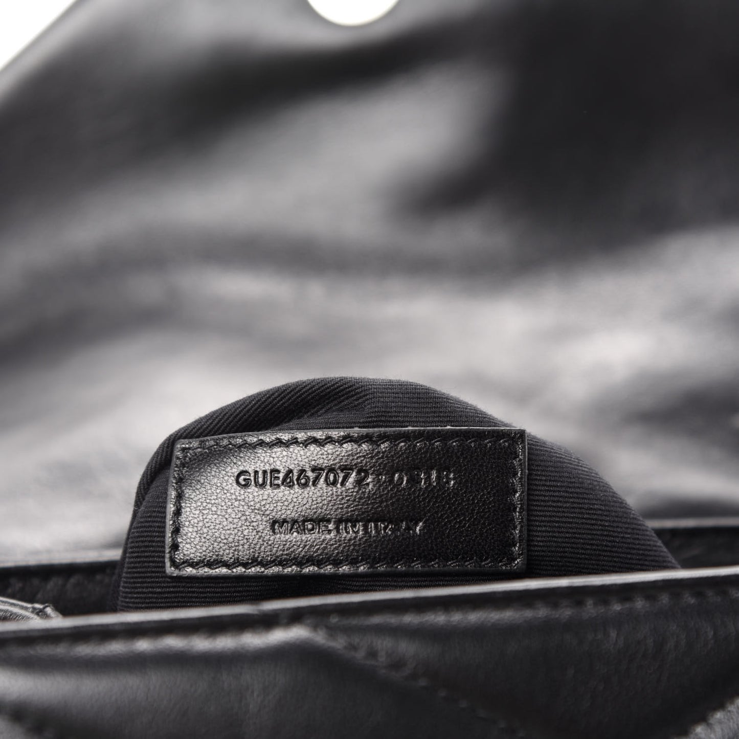 Calfskin Y Quilted Monogram Toy Loulou Crossbody Bag Black