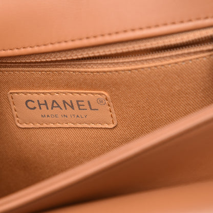 Chanel Calfskin Coco Eyelets Small Flap Bag Camel 6 of 9
