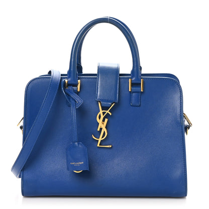Saint Laurent Calfskin Monogram Baby Cabas Blue 1 of 11