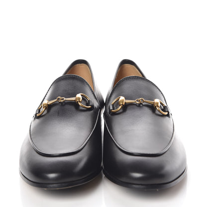 Gucci Calfskin Womens Jordaan Loafers 37.5 Black 2 of 8
