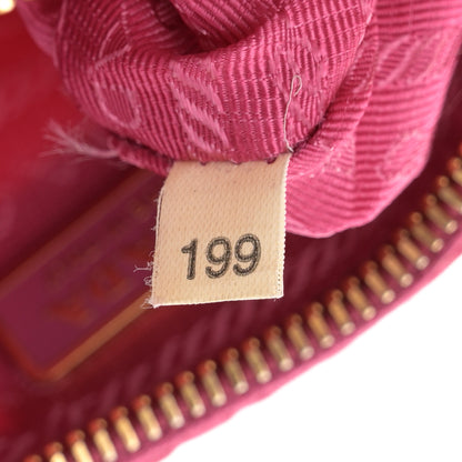 Prada Tessuto Nylon Bow Shoulder Bag Begonia 7 of 12