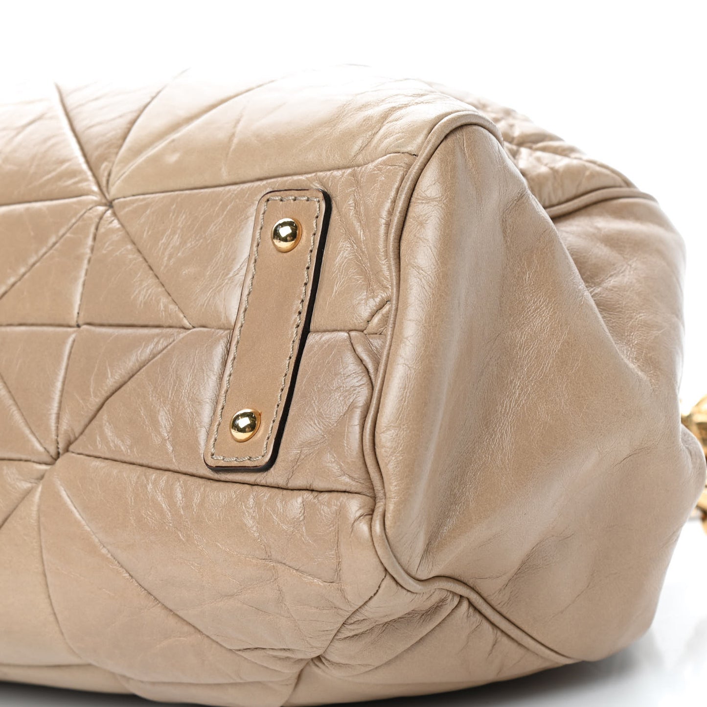 Calfskin Patchwork Stam Beige