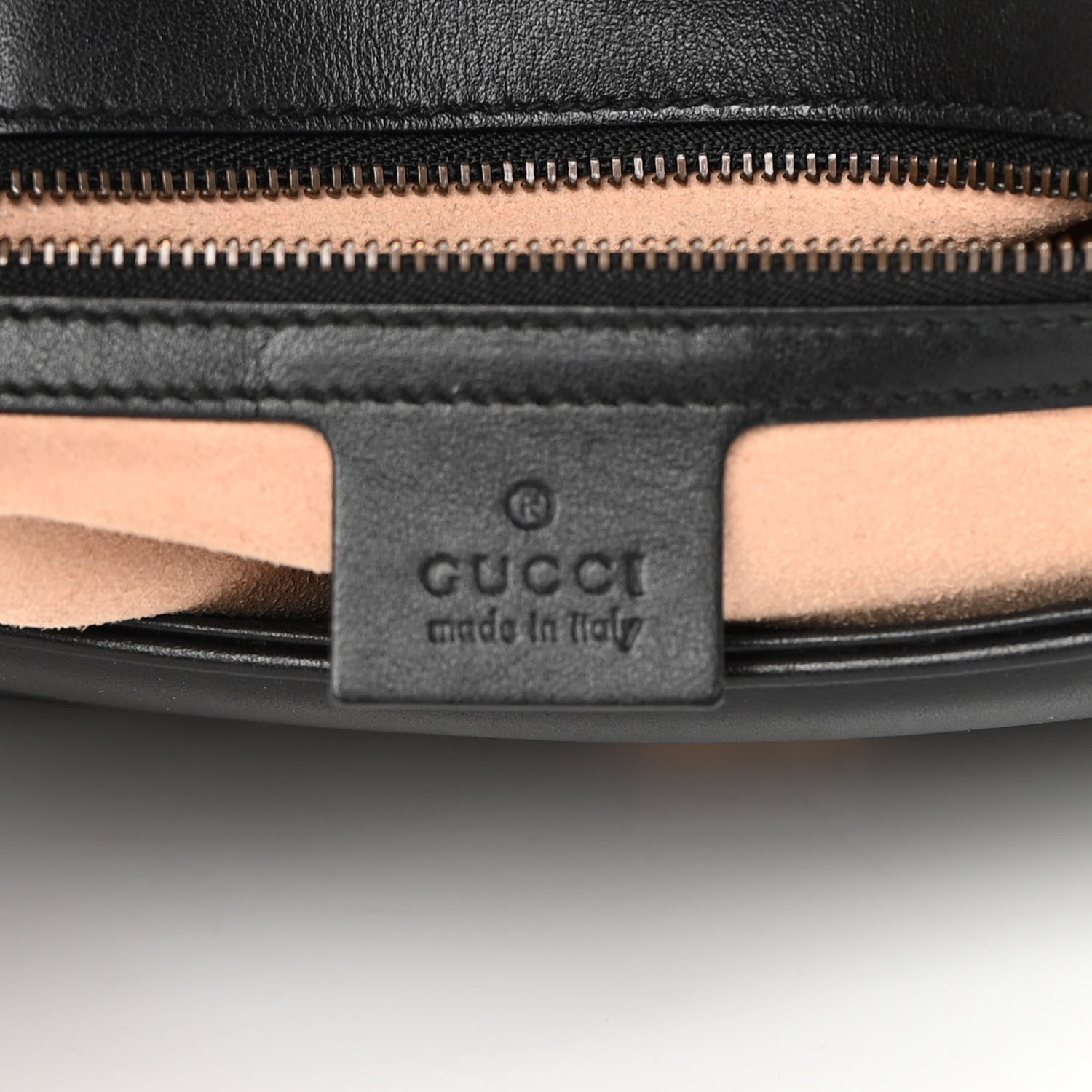 Gucci Calfskin Matelasse Small GG Marmont Shoulder Bag Black 6 of 18